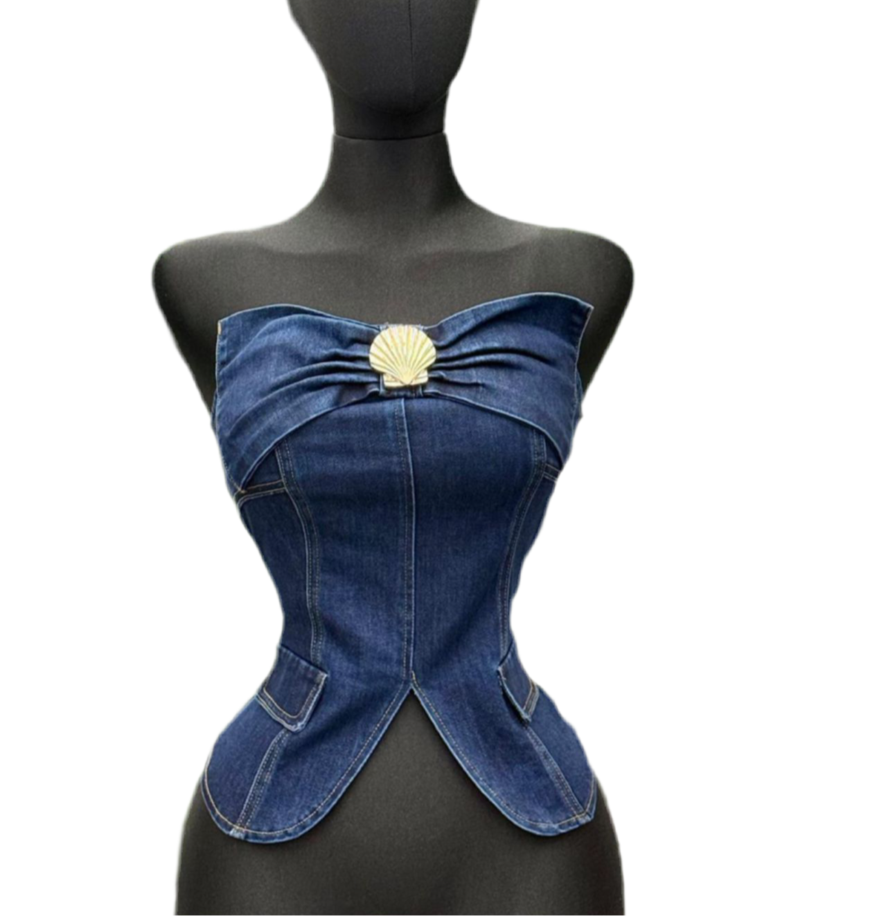 Denim Corset Top