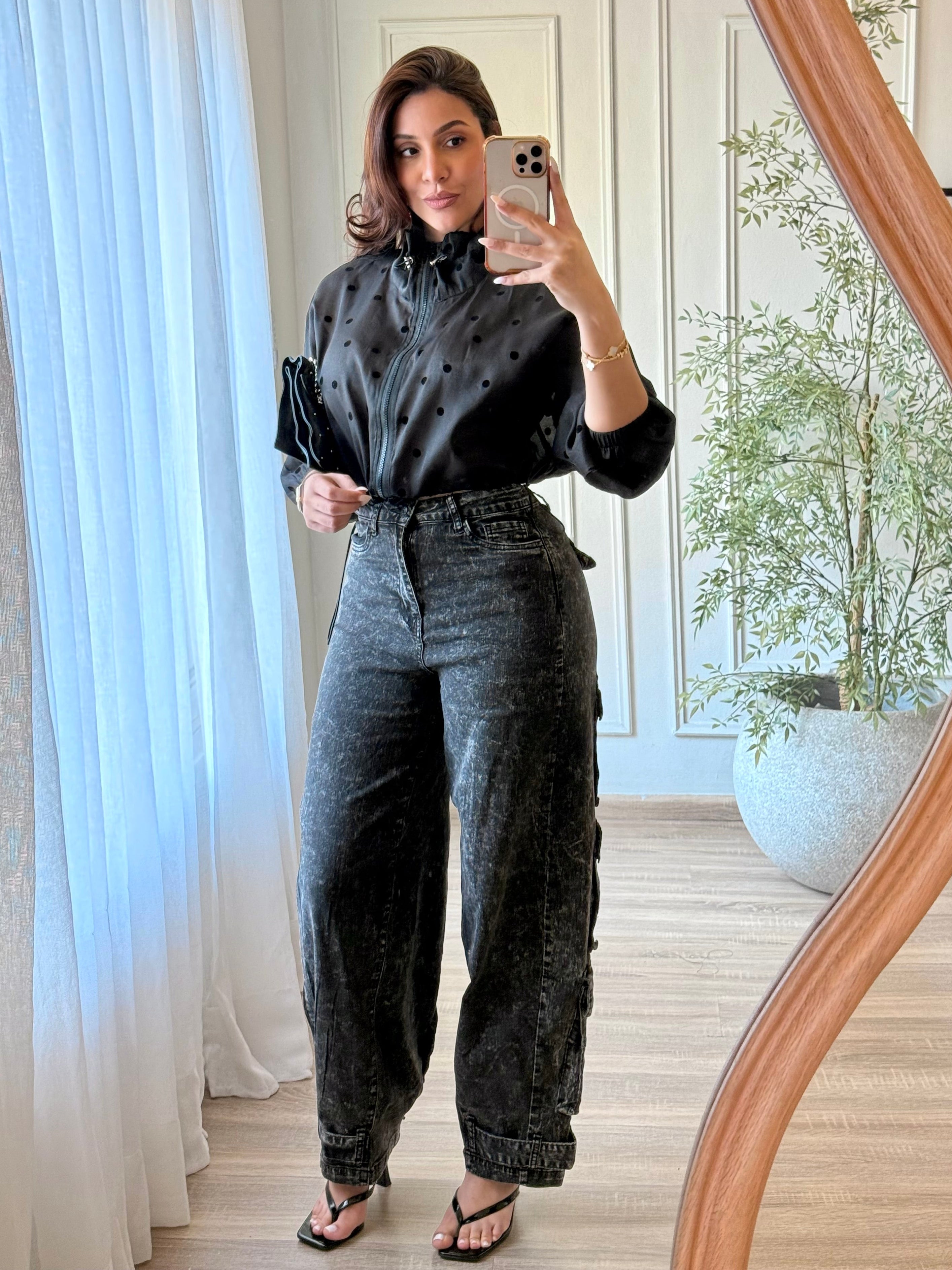 Voile Polka Sheer Jacket